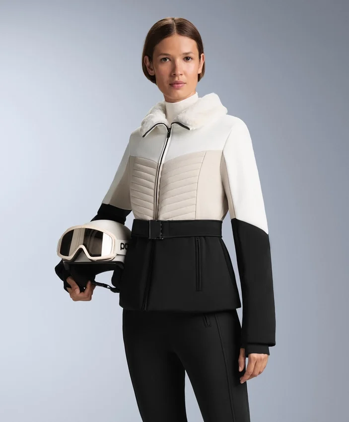 Super-Slim-Fit-Farbblock-Primaloft®-Ski-Jacke, wasserabweisend und wattiert Super-Slim-Fit-Farbblock-Primaloft®-Ski-Jacke, wasserabweisend und wattiert