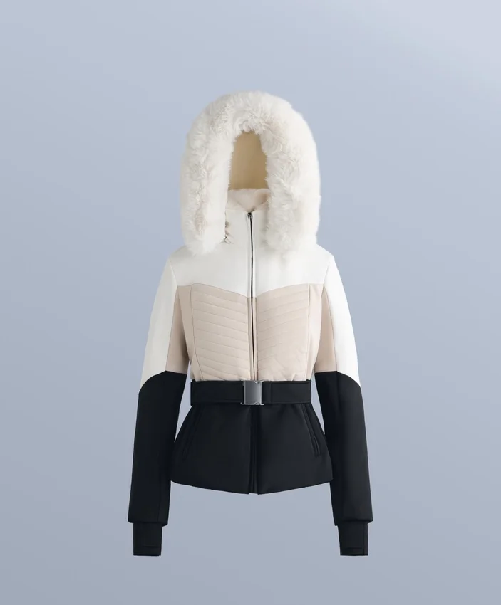 Super-Slim-Fit-Farbblock-Primaloft®-Ski-Jacke, wasserabweisend und wattiert Super-Slim-Fit-Farbblock-Primaloft®-Ski-Jacke, wasserabweisend und wattiert