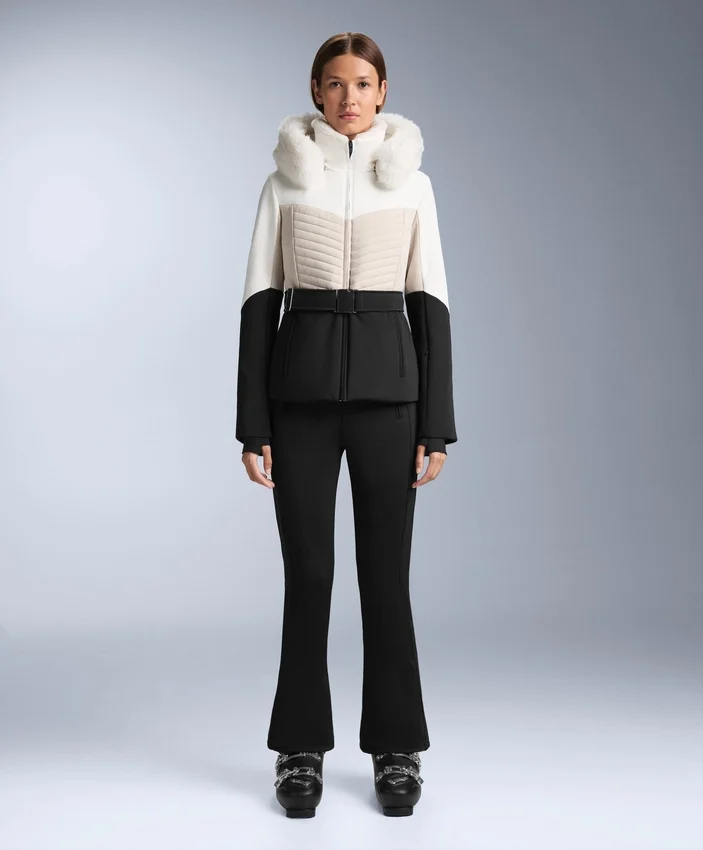 Super-Slim-Fit-Farbblock-Primaloft®-Ski-Jacke, wasserabweisend und wattiert Super-Slim-Fit-Farbblock-Primaloft®-Ski-Jacke, wasserabweisend und wattiert