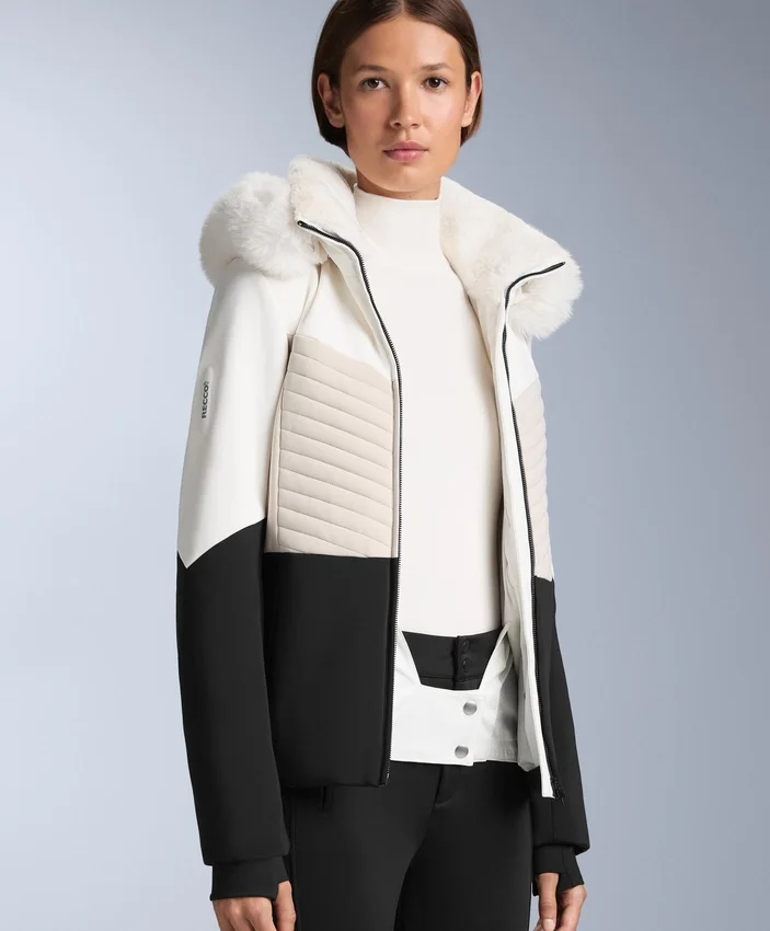 Super-Slim-Fit-Farbblock-Primaloft®-Ski-Jacke, wasserabweisend und wattiert Super-Slim-Fit-Farbblock-Primaloft®-Ski-Jacke, wasserabweisend und wattiert