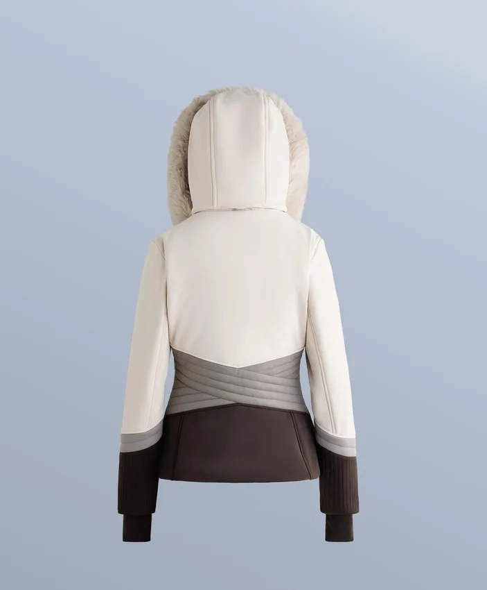Super-taillierte, wasserabweisende Primaloft®-Skijacke im Colour-Block-Design Super-taillierte, wasserabweisende Primaloft®-Skijacke im Colour-Block-Design