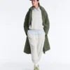 Sweatshirt aus Baumwollmischung mit Rundhalsausschnitt und meliertem Fleece Sweatshirt aus Baumwollmischung mit Rundhalsausschnitt und meliertem Fleece
