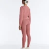 Sweatshirt aus gebürstetem Modal mit Wickelausschnitt Sweatshirt aus gebürstetem Modal mit Wickelausschnitt