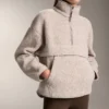 Sweatshirt aus Lammfelljacken mit Vordertasche Sweatshirt aus Lammfelljacken mit Vordertasche