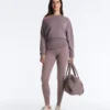 Sweatshirt mit asymmetrischem Ausschnitt, verstellbarer Taille und Soft Touch-Modal Sweatshirt mit asymmetrischem Ausschnitt, verstellbarer Taille und Soft Touch-Modal