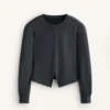 Sweatshirt mit asymmetrischen Streifen aus Modal Sweatshirt mit asymmetrischen Streifen aus Modal