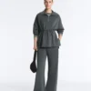 Sweatshirt mit halbem Reißverschluss aus Soft Touch-Modal Sweatshirt mit halbem Reißverschluss aus Soft Touch-Modal