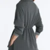 Sweatshirt mit halbem Reißverschluss aus Soft Touch-Modal Sweatshirt mit halbem Reißverschluss aus Soft Touch-Modal