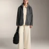 Gerade geschnittene Hose mit seitlichen Rippen und Soft Touch-Modal Gerade geschnittene Hose mit seitlichen Rippen und Soft Touch-Modal