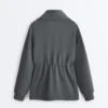 Sweatshirt mit halbem Reißverschluss aus Soft Touch-Modal Sweatshirt mit halbem Reißverschluss aus Soft Touch-Modal