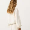 Sweatshirt mit halbem Reißverschluss, Fronttasche, aus einer Mischung aus Lyocell und 24 % Leinen Sweatshirt mit halbem Reißverschluss, Fronttasche, aus einer Mischung aus Lyocell und 24 % Leinen