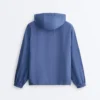 Sweatshirt mit halbem Reißverschluss, Fronttasche, aus einer Mischung aus Lyocell und 24 % Leinen Sweatshirt mit halbem Reißverschluss, Fronttasche, aus einer Mischung aus Lyocell und 24 % Leinen