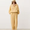 Sweatshirt mit halbem Reißverschluss, Fronttasche, aus einer Mischung aus Lyocell und 24 % Leinen Sweatshirt mit halbem Reißverschluss, Fronttasche, aus einer Mischung aus Lyocell und 24 % Leinen