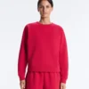 Sweatshirt mit Rundhalsausschnitt aus Piqué-Baumwolle Sweatshirt mit Rundhalsausschnitt aus Piqué-Baumwolle