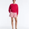 Sweatshirt mit Rundhalsausschnitt aus Piqué-Baumwolle Sweatshirt mit Rundhalsausschnitt aus Piqué-Baumwolle