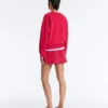 Sweatshirt mit Rundhalsausschnitt aus Piqué-Baumwolle Sweatshirt mit Rundhalsausschnitt aus Piqué-Baumwolle