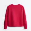 Sweatshirt mit Rundhalsausschnitt aus Piqué-Baumwolle Sweatshirt mit Rundhalsausschnitt aus Piqué-Baumwolle