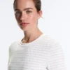 T-Shirt aus Baumwollmischung mit Streifen in Regular Fit T-Shirt aus Baumwollmischung mit Streifen in Regular Fit