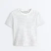 T-Shirt aus Baumwollmischung mit Streifen in Regular Fit T-Shirt aus Baumwollmischung mit Streifen in Regular Fit
