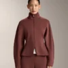 Taillierte Jacke aus gebürstetem Modal