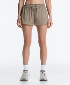 Technische 2-in-1-Shorts mit Karomuster und mittlerer Leibhöhe