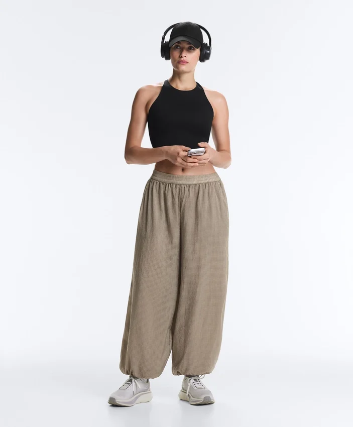 Technische Bloomer-Hose mit Karomuster Technische Bloomer-Hose mit Karomuster