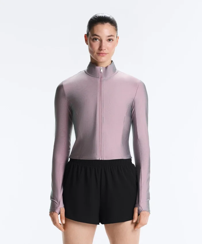 Technische Jacke mit schillernden Details Technische Jacke mit schillernden Details