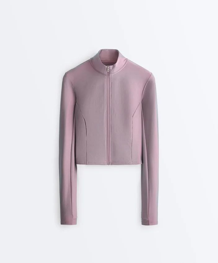 Technische Jacke mit schillernden Details Technische Jacke mit schillernden Details