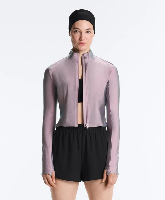 Technische Jacke mit schillernden Details Technische Jacke mit schillernden Details