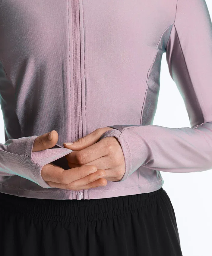 Technische Jacke mit schillernden Details Technische Jacke mit schillernden Details