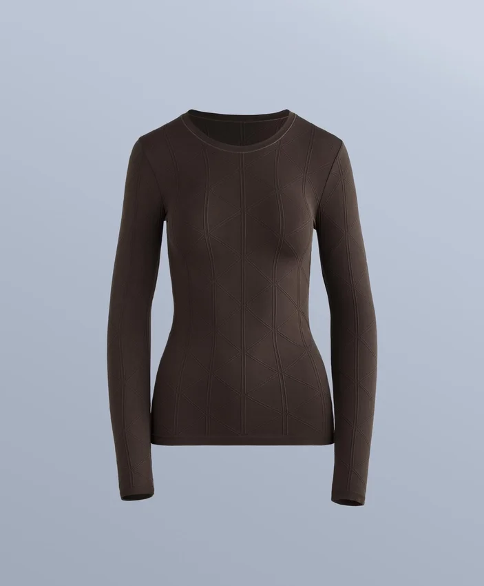 Thermisches, nahtloses Jacquard-T-Shirt Thermisches, nahtloses Jacquard-T-Shirt