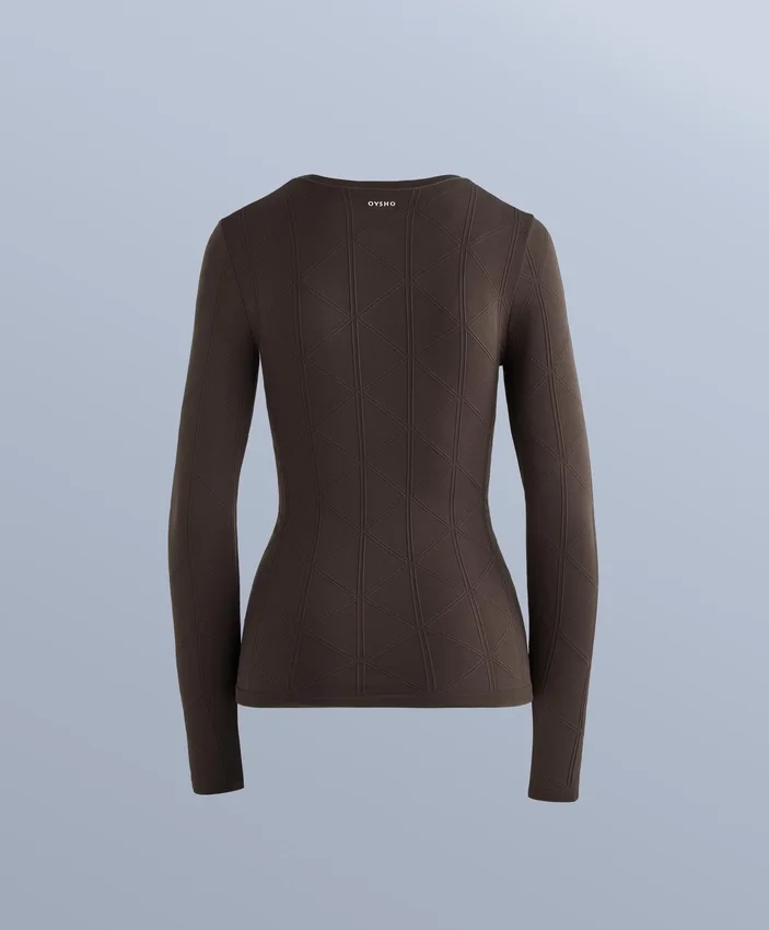 Thermisches, nahtloses Jacquard-T-Shirt Thermisches, nahtloses Jacquard-T-Shirt