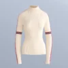 Thermisches T-Shirt aus Strick mit kontrastierenden Details Thermisches T-Shirt aus Strick mit kontrastierenden Details