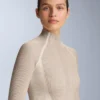 Thermo-T-Shirt mit kontrastierendem Rippstrick Thermo-T-Shirt mit kontrastierendem Rippstrick