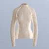 Thermo-T-Shirt mit kontrastierendem Rippstrick Thermo-T-Shirt mit kontrastierendem Rippstrick