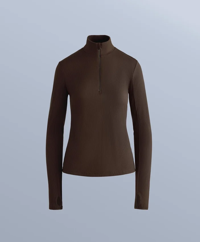 Thermo-Unterhemd mit Rippstrick-T-Shirt Thermo-Unterhemd mit Rippstrick-T-Shirt