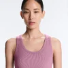 Top aus Modal-Mischgewebe mit Rippmuster Top aus Modal-Mischgewebe mit Rippmuster
