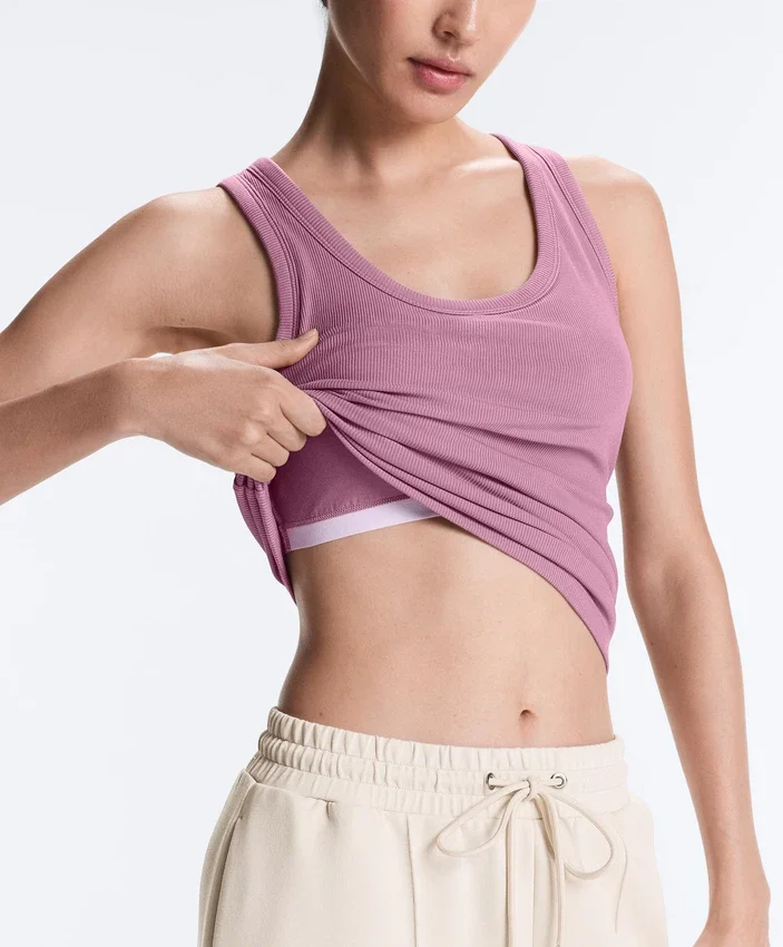Top aus Modal-Mischgewebe mit Rippmuster Top aus Modal-Mischgewebe mit Rippmuster