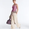 Top aus Modal-Mischgewebe mit Rippmuster Top aus Modal-Mischgewebe mit Rippmuster