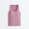 Top aus Modal-Mischgewebe mit Rippmuster Top aus Modal-Mischgewebe mit Rippmuster
