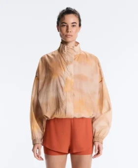 Trainingsjacke mit Tie-Dye-Print