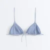 Triangel-Bikini mit strukturierten Streifen Triangel-Bikini mit strukturierten Streifen