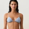 Triangel-Bikini mit strukturierten Streifen Triangel-Bikini mit strukturierten Streifen