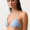 Triangel-Bikini mit strukturierten Streifen Triangel-Bikini mit strukturierten Streifen
