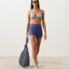 Triangel-Bikini mit strukturierten Streifen Triangel-Bikini mit strukturierten Streifen