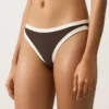 Triangel-Bikinioberteil mit Kontrastbesatz Triangel-Bikinioberteil mit Kontrastbesatz