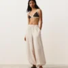 Triangel-Bikinioberteil mit Kontrastbesatz Triangel-Bikinioberteil mit Kontrastbesatz