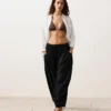 Triangel-Bikinioberteil mit Leopardenmuster