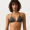 Triangel-Bikinis aus Jacquard mit Washed-Effekt Triangel-Bikinis aus Jacquard mit Washed-Effekt