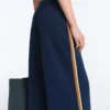 Twill-Hose mit geradem Bein und Seitenband Twill-Hose mit geradem Bein und Seitenband